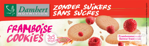 Damhert Nutrition Himbeer Cookies Ohne Zucker 90g