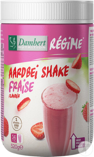 Damhert Régime Shake Erdbeere 520g