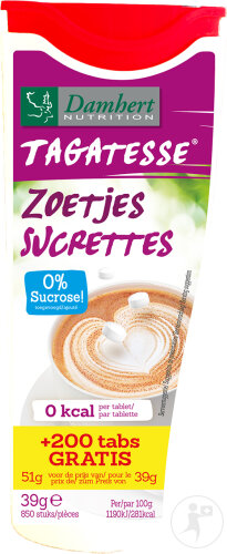 Damhert Tagatesse Tafelsüße 39g