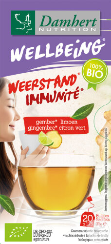 Damhert Wellbeing Thee Gember Limoen Bio 35g