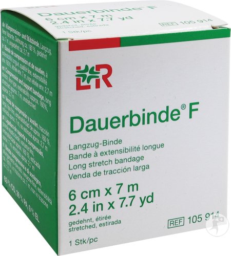 Dauerbinde F Band Mit Langer Dehnung 6cm x 7m 1 Stück (105914)
