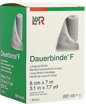 Dauerbinde F Band Mit Langer Dehnung 8cm x 7m 1 Stück (105916)
