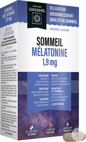 Dayang Schlaf Melatonin 1,9mg 30 Tabletten