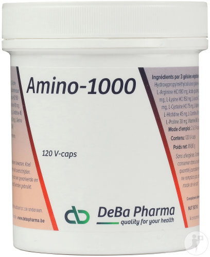 DeBa Pharma Amino-1000 Nahrungsergänzungsmittel 120 Kapseln