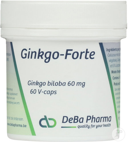 DeBa Pharma Ginkgo-Forte Ginkgo Biloba 60mg 60 Kapseln