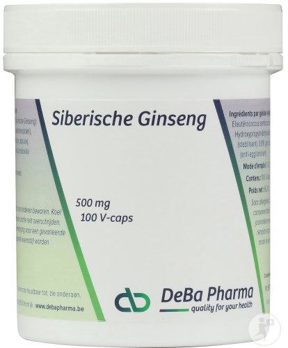 DeBa Pharma Siberische Ginseng 500mg 100 Kapseln