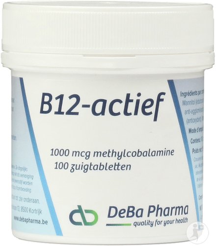 DeBa Pharma B12 Aktiv 1000mcg Methylcobalamin 100 Lutschtabletten