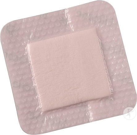 Decifera Foam Silikon-Schaumverband Extra Dünn Mit Rand 7,5x7,5cm 5 Stück (SW0026)