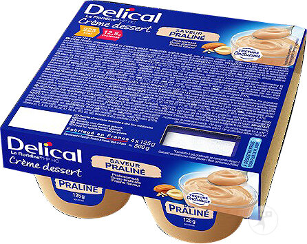 Delical La Floridine Dessertcreme HP HC Praline 4x125ml