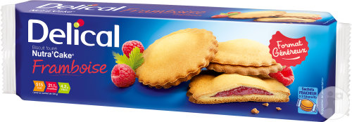 Delical Nutra'Cake Keks Mit Himbeerfüllung Frischebeutel 3x3 Stück
