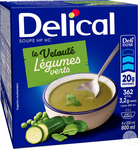 Delical Suppe HPHC Grünes Gemüse 4x200ml