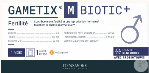 Densmore Gametix M Biotic+ Fruchtbarkeit Verstärkte Formel Probiotika 30 Beutel