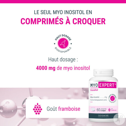 Densmore Myo Expert Bioaktives Myo-Inositol 60 Kautabletten-2