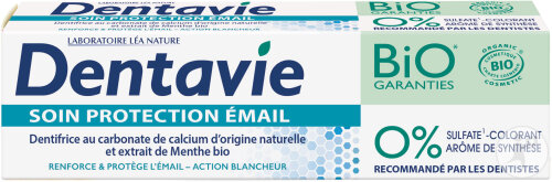 Dentavie Zahnpasta Pflege Schutz Zahnschmelz Bio Tube 75ml