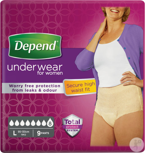 Depend Unterwäsche Für Frauen Super Größe L 9 Stück