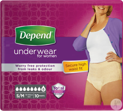 Depend Unterwäsche Für Frauen Super Größe S/M 10 Stück