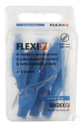 Deprophar Flexi Interdentale Borstel Blauw Extra Fine 6 Stuks