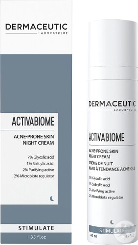 Dermaceutic Activabiome Nachtcreme Für Zu Akne Neigende Haut Flakon 40ml