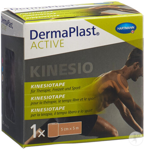 Dermaplast Active Kinesiotape 5cmx5m Hautfarbe 1 Stück