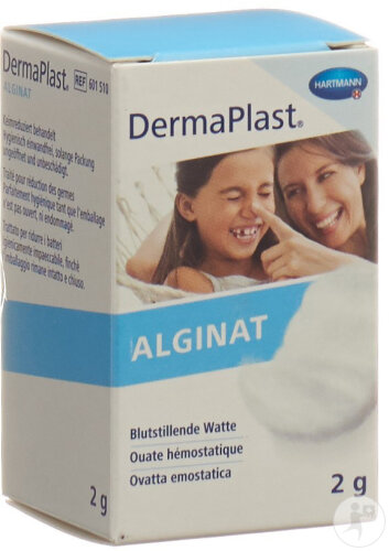 Dermaplast Alginat Blutstillende Watte 2g