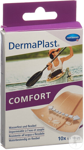 Dermaplast Comfort Schnellverband 6cmx10cm 10 Stück