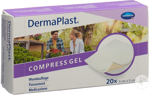 Dermaplast Compress Gel 5x5cm 20 Stück