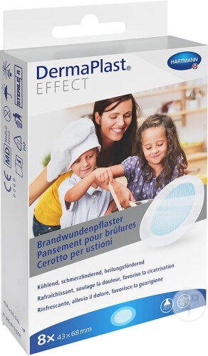 Dermaplast Effect Brandwundenpflaster 43x68mm 8 Stück