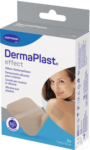 Dermaplast Effect Narben 7,2x5cm 5 Stück
