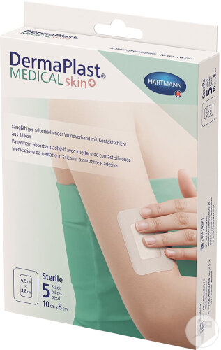 Dermaplast Medical Skin+ 10x8cm 5 Stück