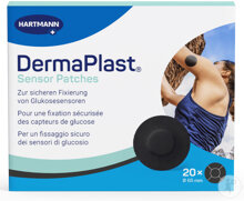 Dermaplast Sensor Pflaster 29mm Schwarz 20 Stück