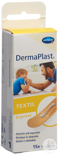 Dermaplast Textil Express Strips 19x72mm 15 Stück