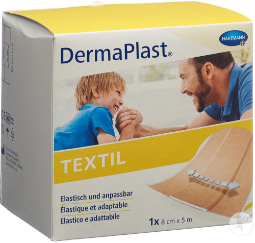 Dermaplast Textil Schnellverband 8cmx5m 1 Stück