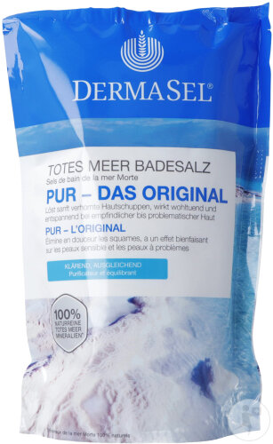 DermaSel Totes Meer Badesalz Pur 500g
