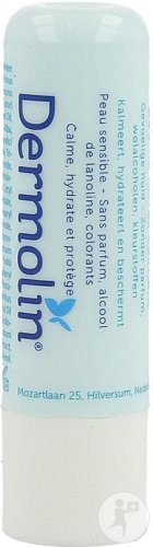Dermolin Lippen Balsam Beruhigend Feuchtigkeitsspendend Und Schützend Empfindliche Haut Stift 4,8g