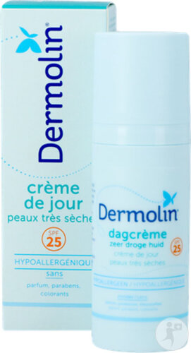 Dermolin Tagescreme Für Sehr Trockene Haut SPF 25 Flasche 50ml-2