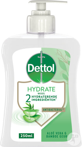 Dettol Feuchtigkeitsspendendes Antibakterielles Waschgel Aloe Vera & Bambus Pumpflakon 250ml