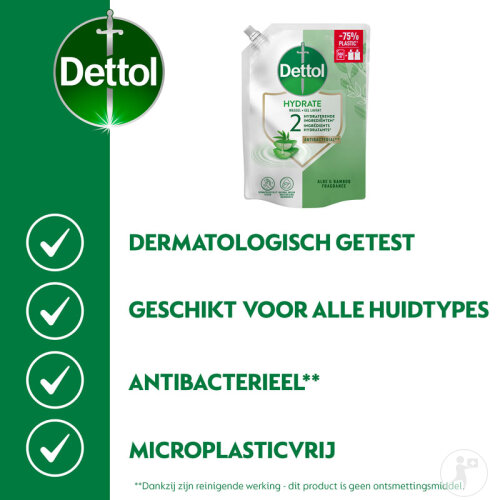 Dettol Feuchtigkeitsspendendes Antibakterielles Waschgel Aloe Vera Nachfüllung 1 Stück-4