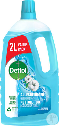 Dettol Kraftvoller Flüssiger Allzweckreiniger Frische-Leinen-Duft Flakon 2000ml
