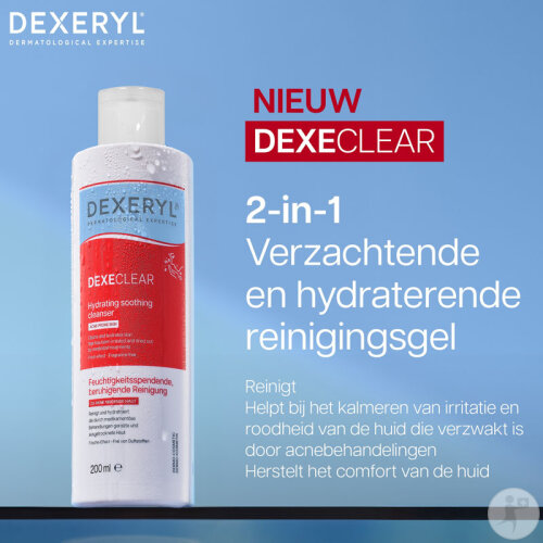 Dexeclear Feuchtigkeitsspendender Beruhigender Reiniger Für Zu Akne Neigende Haut Flasche 200ml-2
