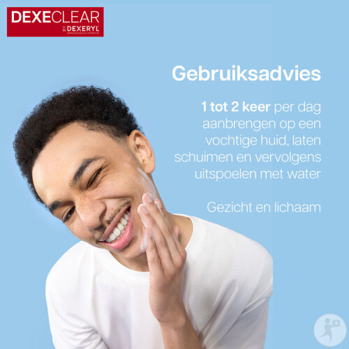 Dexeclear Feuchtigkeitsspendender Beruhigender Reiniger Für Zu Akne Neigende Haut Flasche 200ml-5