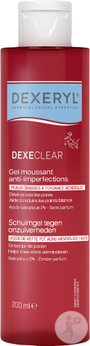 Dexeryl Dexclear Anti-Unreinheiten Schaumgel Für Fettige Zu Akne Neigende Haut 200ml