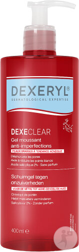 Dexeryl Dexclear Anti-Unreinheiten Schaumgel Für Fettige Zu Akne Neigende Haut 400ml