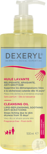 Dexeryl Reinigungsöl Gesicht Und Körper Sehr Trockene Zu Ekzemen Neigende Haut 500ml