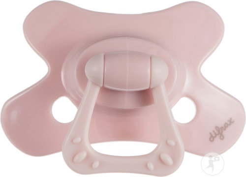 Difrax Schnuller Dental 6+ Monate Uni/Pure Rosa/Blossom 1 Stück