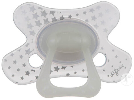 Difrax Schnuller Natural 18+ Monate Glow In The Dark 1 Stück