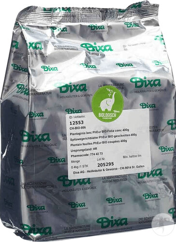 Dixa Bio Spitzwegerichblätter Geschnitten Beutel 400g