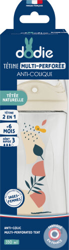 Dodie Babyflasche Nature Terracotta 0-6 Monate Debit 3 330ml 1 Stück
