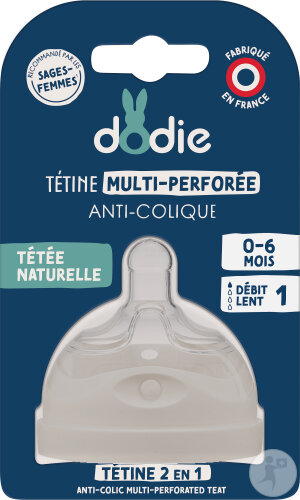 Dodie Multi-Perforierter Sauger 0-6 Monate Debit 1 1 Stück