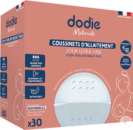 Dodie Stilleinlagen Ultra-Fein Tag Individuell Verpackt 30 Stücks Neue