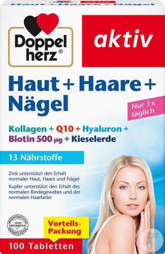 Doppelherz Aktiv Haut + Haare + Nägel Tabletten 100 Stück